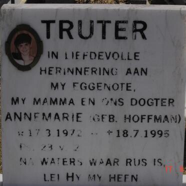 TRUTER Annemarie nee HOFFMAN 1972-1995