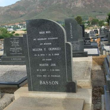 BASSON Martin Joh. 1905-1969 &amp; Helena F. 1901-1966