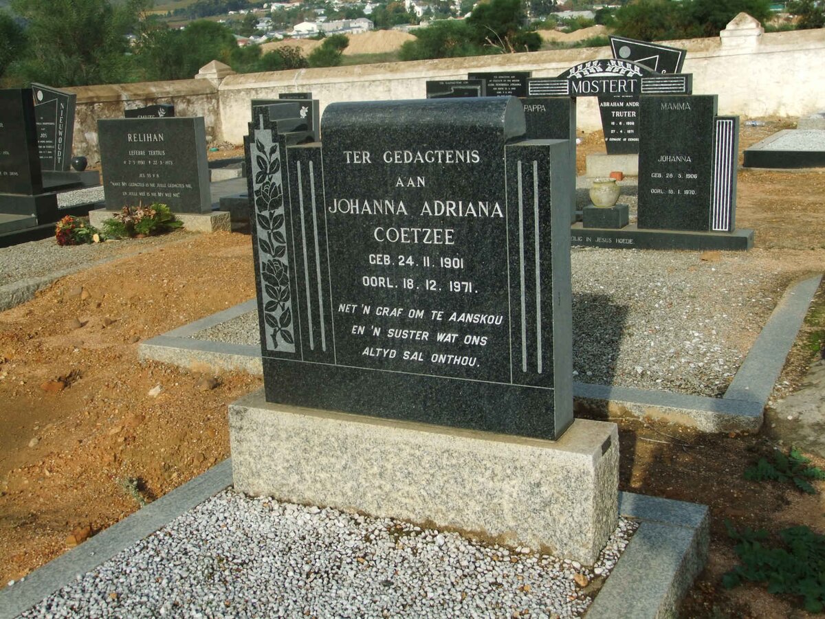 COETZEE Johanna Adriana 1901-1971
