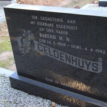 GELDENHUYS Barend H.N. 1908-1982