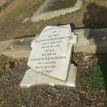 GROBBELAAR Elizabeth S.M. 1837-1914 :: BOOIJSEN Elizabeth S.H. 1852-1928