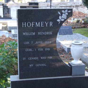 HOFMEYR Willem Hendrik 1894-1981