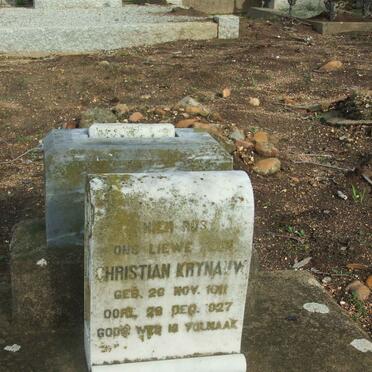 KRYNAUW Christian 1911-1927