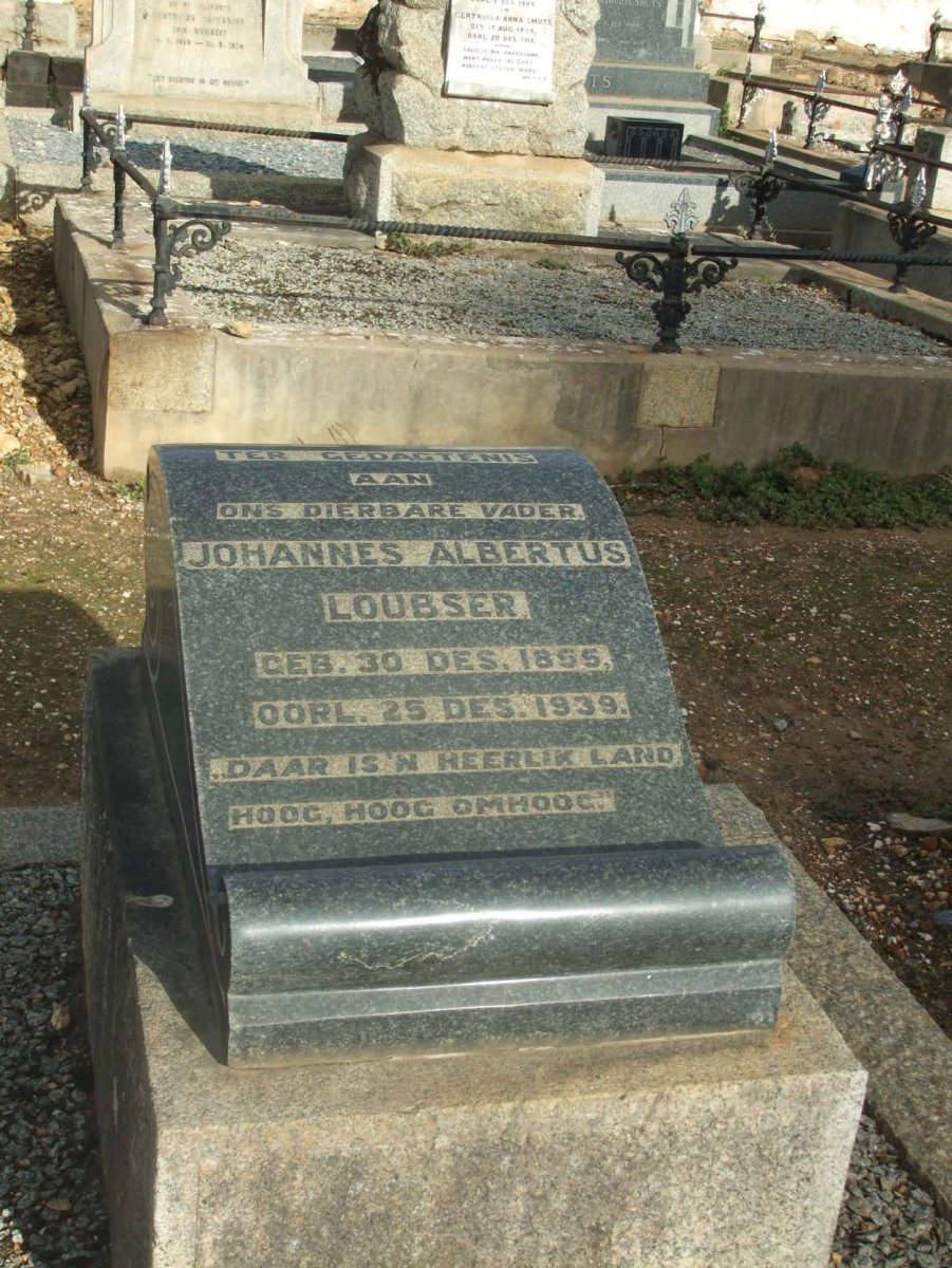 LOUBSER Johannes Albertus 1855-1939