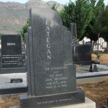 LATEGAN Jan Hendrik 1908-1965