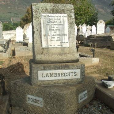 LAMBRECHTS M.A. -1936 &amp; Susanna J. LAMBRECHTS -1930