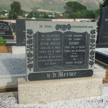 MERWE Izak Hugo, v.d. 1901-1967 &amp; Daisy 1906-2002