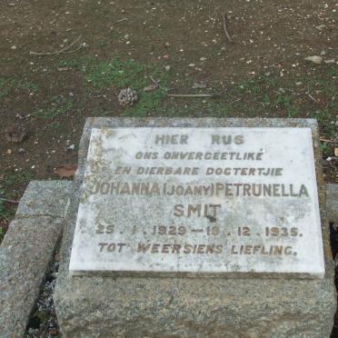 SMIT Johanna Petrunella 1929-1935