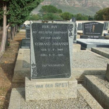 SPUY Sybrand Johannes, van der 1886-1961