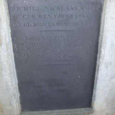 SMUTS Michiel Nicolaas 1788-1848 &amp; Maria Magdalena VAN DER BYL 179?-1850