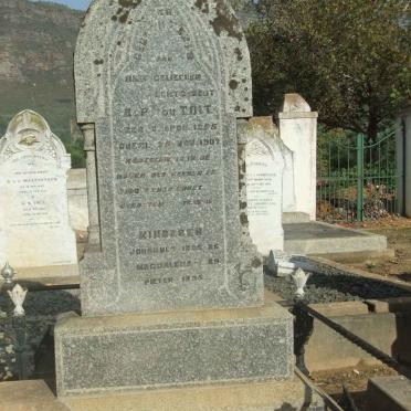 TOIT A.P., du 1855-1907