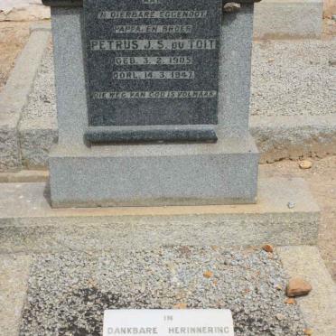 TOIT Petrus J.S., du 1905-1947