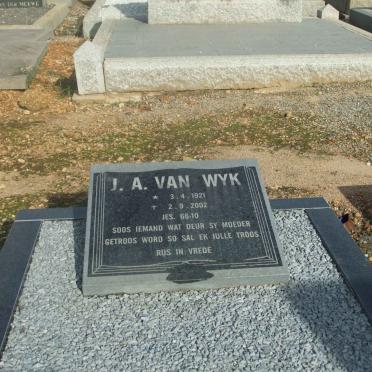 WYK J.A., van 1921-2002