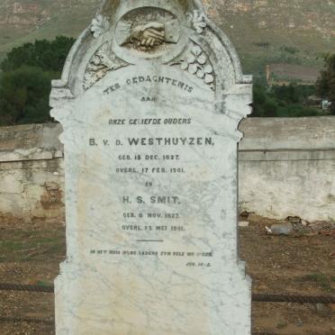 WESTHUYZEN B., v.d. 1827-1901 &amp; H.S. SMIT 1827-1901