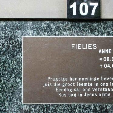 FIELIES Anne 1949-2010