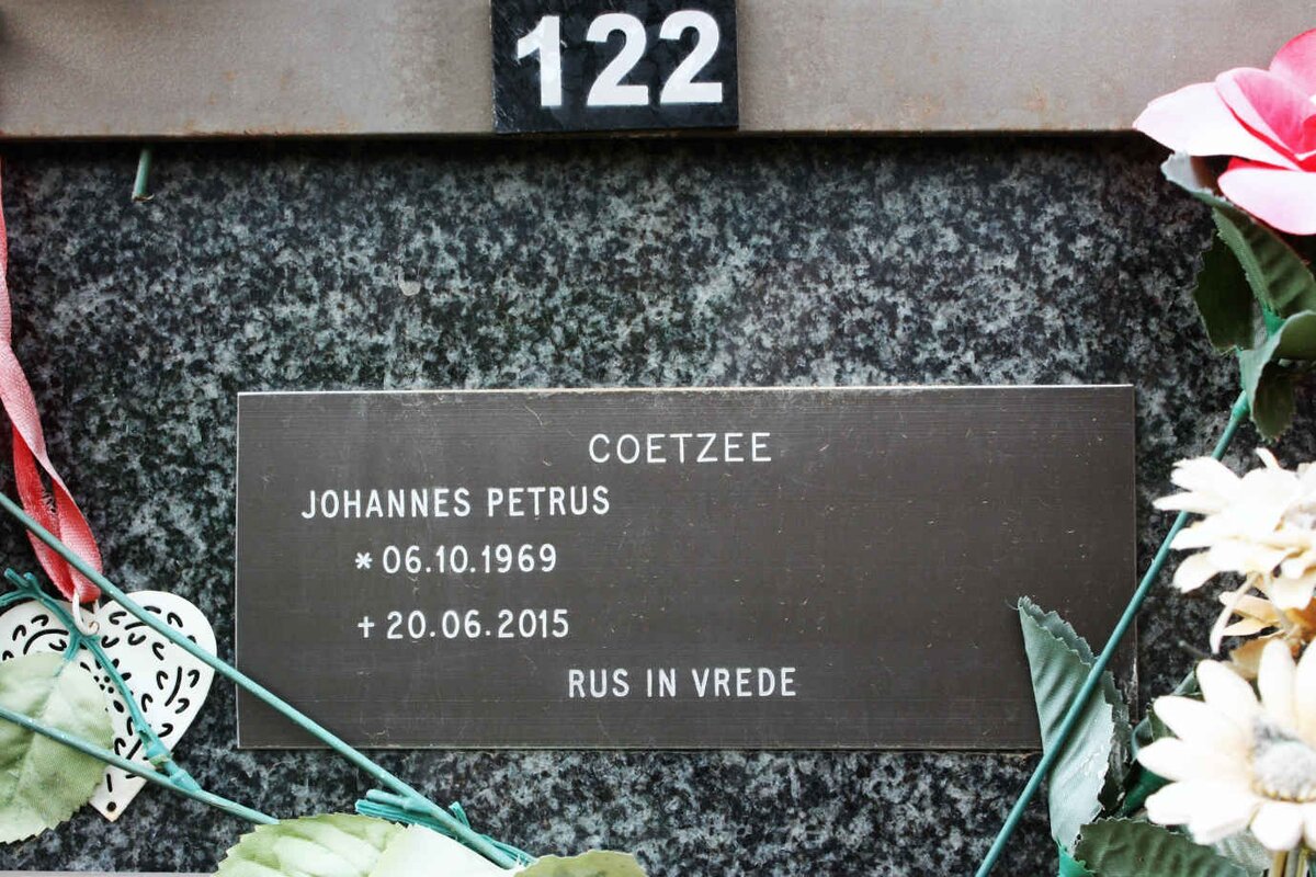 COETZEE Johannes Petrus 1969-2015