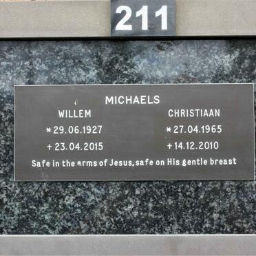 MICHAELS Willem 1927-2015 :: MICHAELS Christiaan 1965-2010