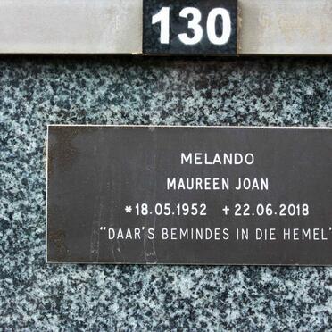MELANDO Maureen Joan 1952-2018