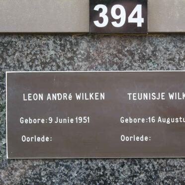 WILKEN Leon André 1951- &amp; Teunisje 1951-