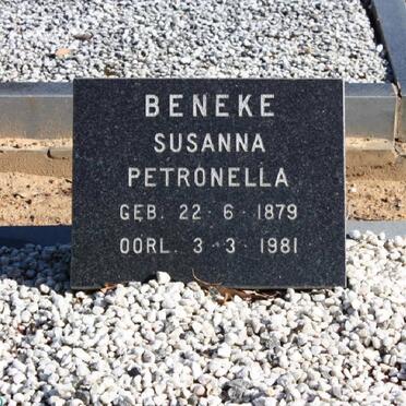 BENEKE Susanna Petronella 1879-1981