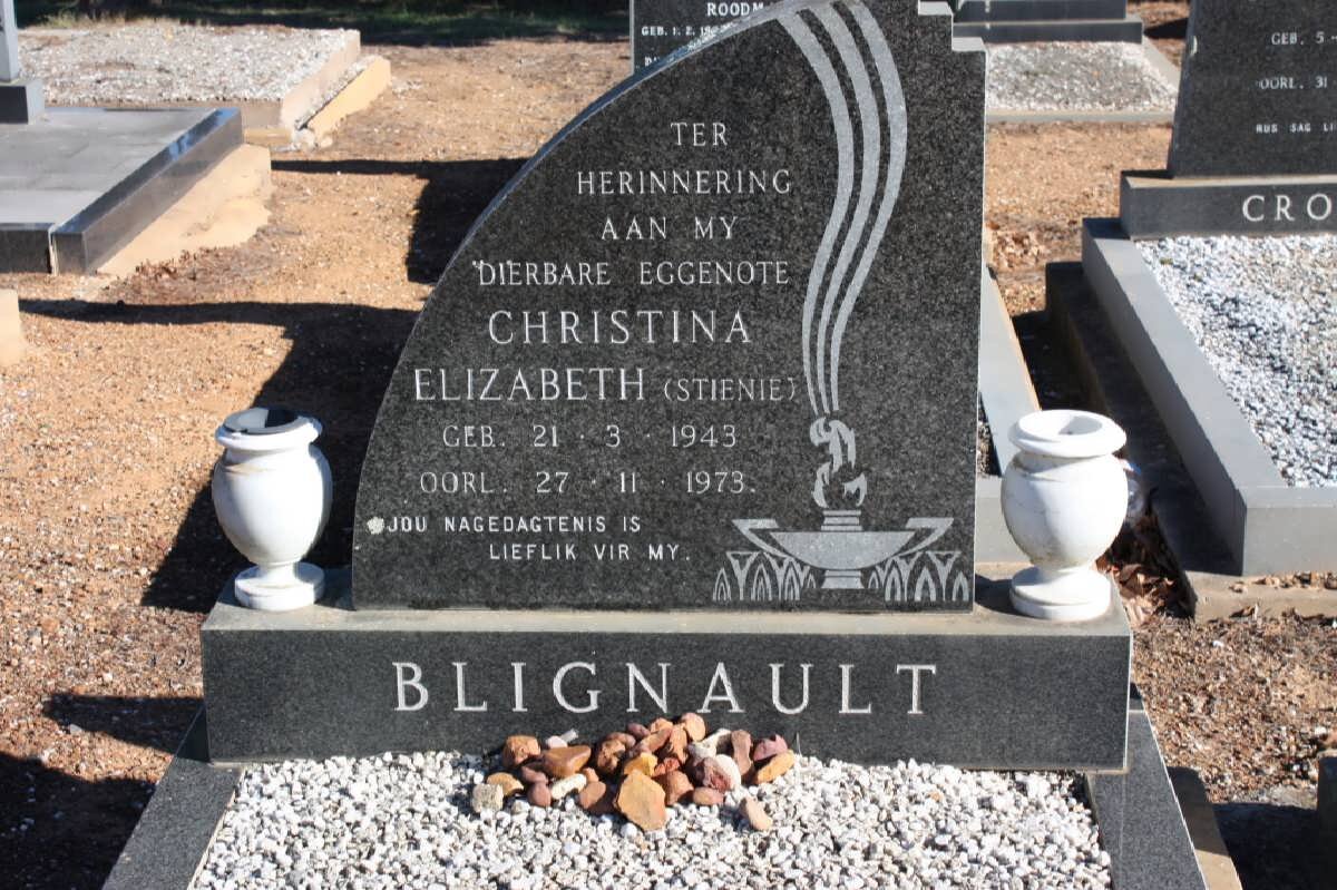 BLIGNAULT Christina Elizabeth 1943-1973