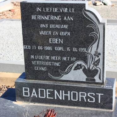 BADENHORST Eben 1906-1994