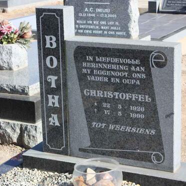 BOTHA Christoffel 1926-1999