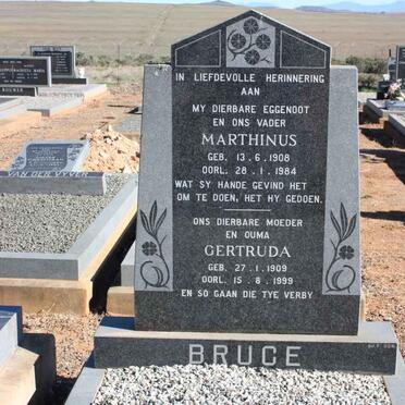 BRUCE Marthinus 1908-1984 &amp; Gertruida 1909-1999
