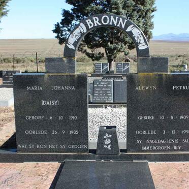 BRÖNN Alewyn Petrus 1909-1991 &amp; Maria Johanna 1910-1985