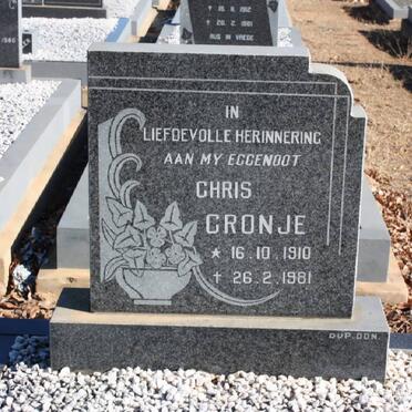CRONJE Chris 1910-1981
