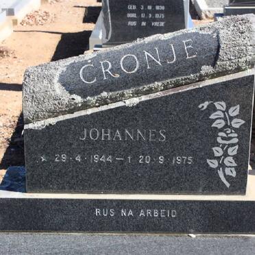 CRONJE Johannes 1944-1975