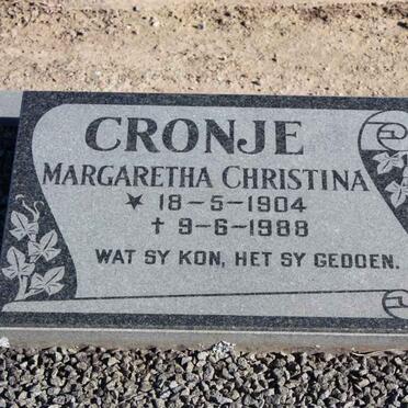 CRONJE Margaretha Christina 1904-1988