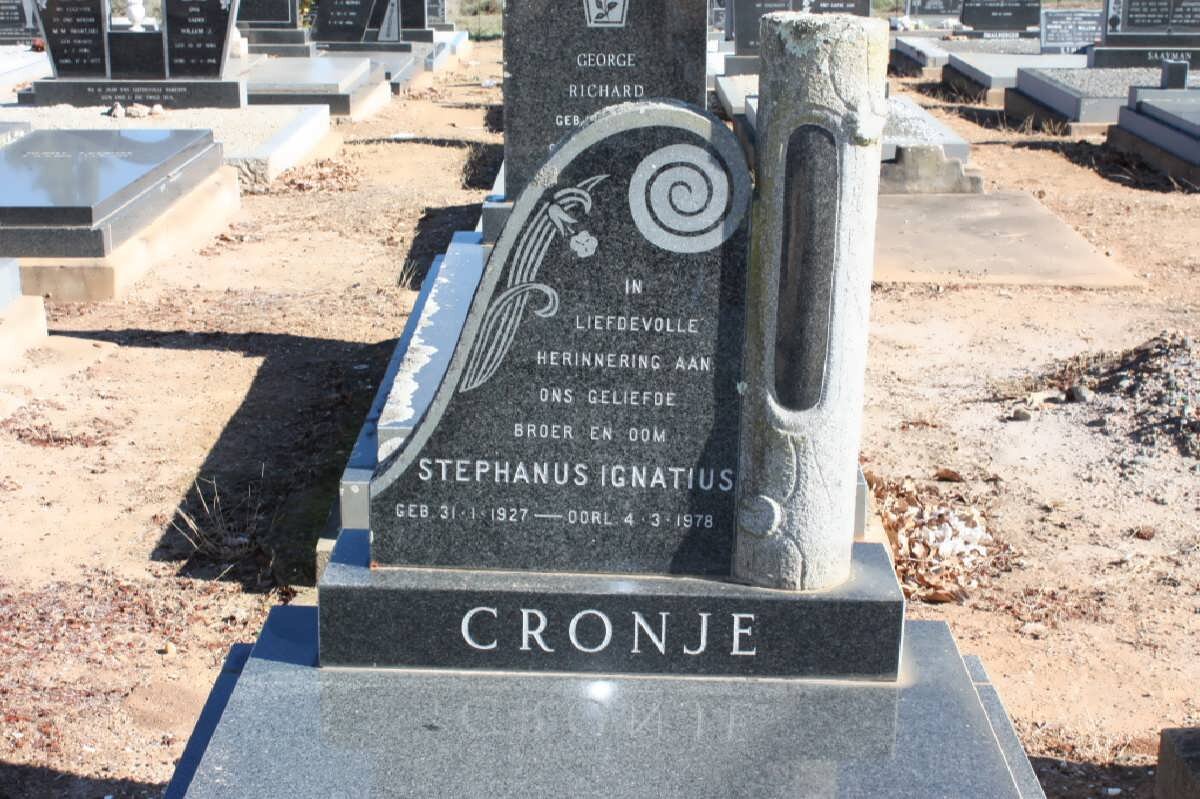 CRONJE Stephanus Ignatius 1927-1978