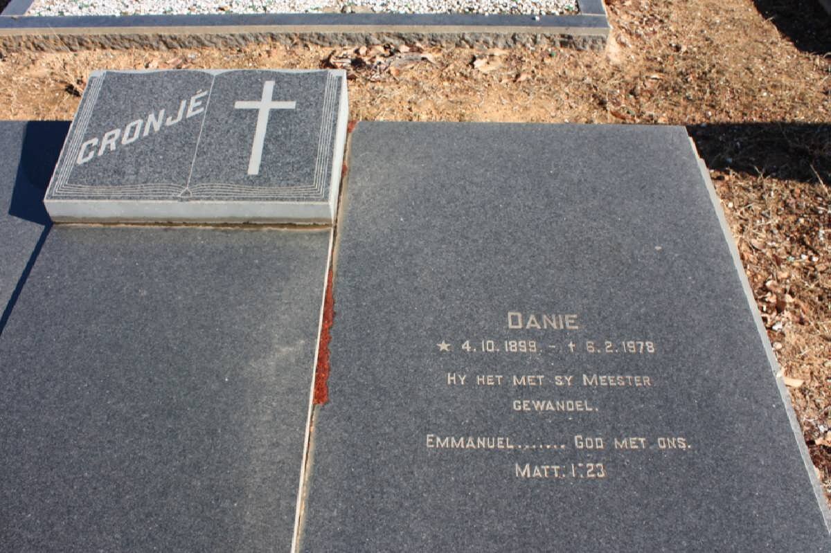 CRONJE Danie 1898-1978