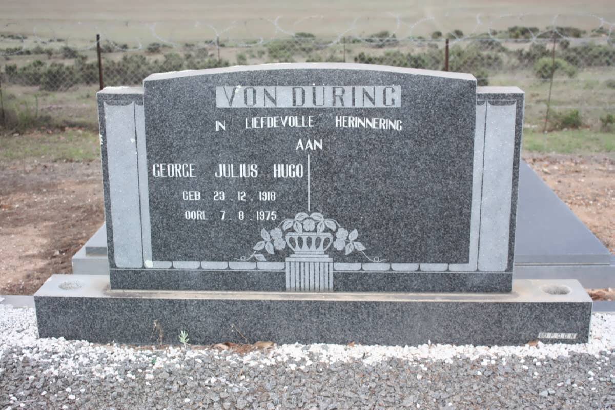 DURING George Julius Hugo, von 1918-1975