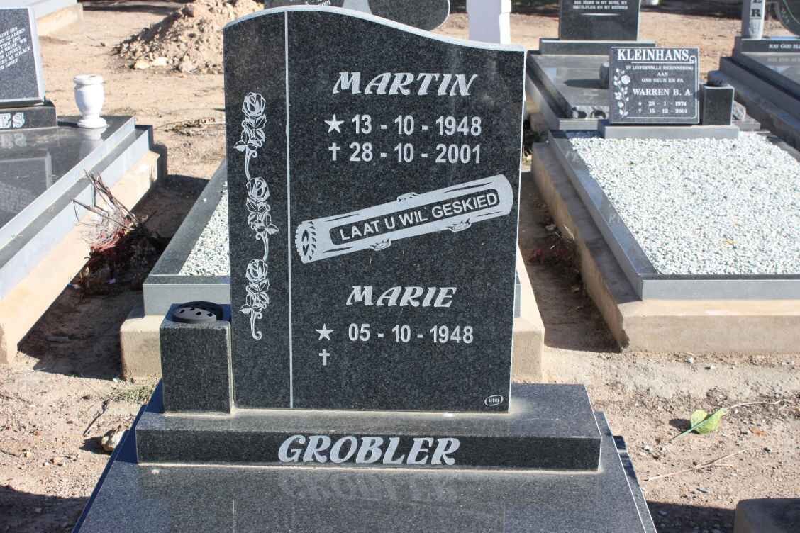 GROBLER Martin 1948-2001 &amp; Marie 1948-