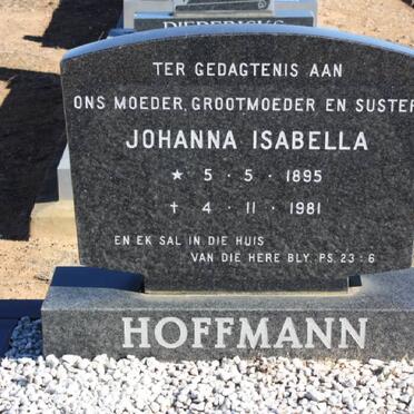 HOFFMANN Johanna Isabella 1895-1981
