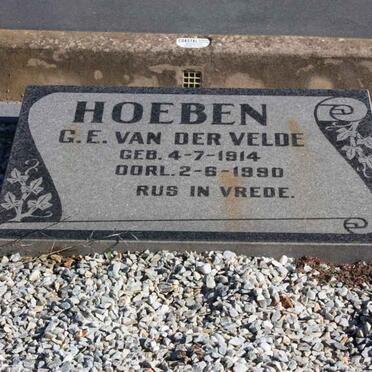 HOEBEN G.E. van der Velde 1914-1990