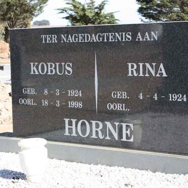 HORNE Kobus 1924-1998 &amp; Rina 1924