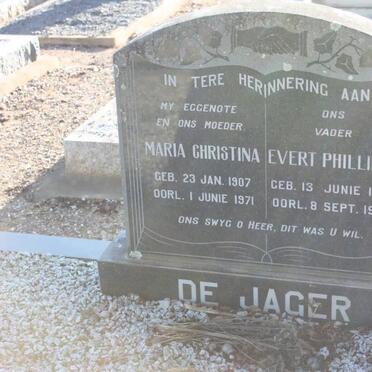 JAGER Evert Phillipus, de 1897-1982 &amp; Maria Christina 1907-1971