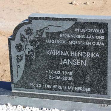 JANSEN Katrina Hendrika 1948-2005
