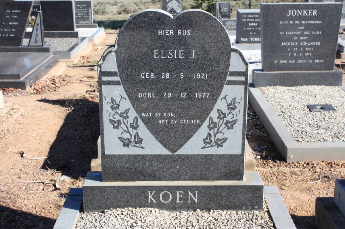 KOEN Elsie J. 1921-1977