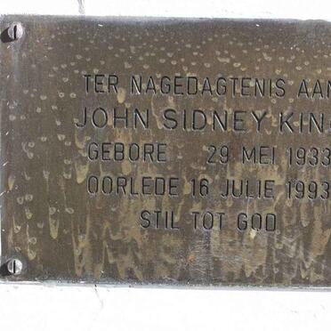 KING John Sidney 1933-1993
