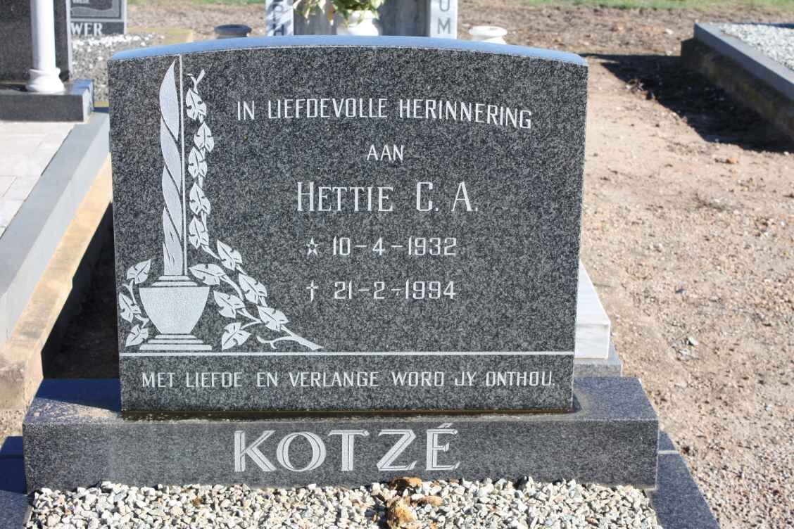KOTZÉ Hettie C.A. 1932-1994