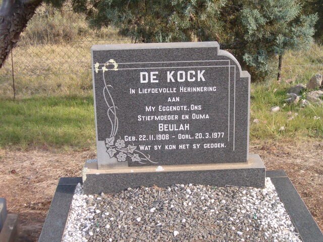 KOCK Beulah, de 1908-1977