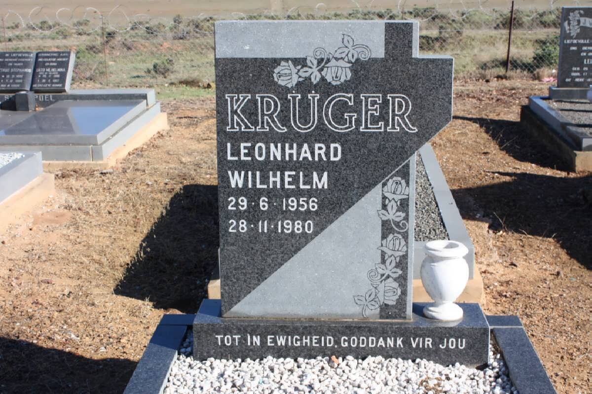KRÜGER Leonhard Wilhelm 1956-1980