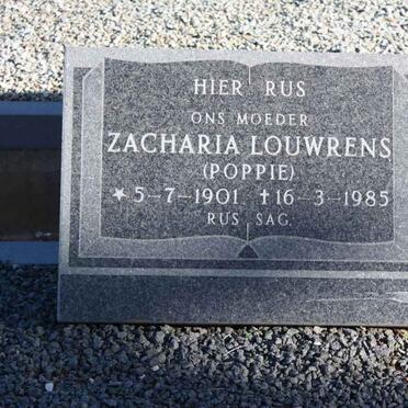 LOUWRENS Zacharia 1901-1985