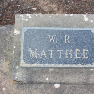 MATTHEE W.R.