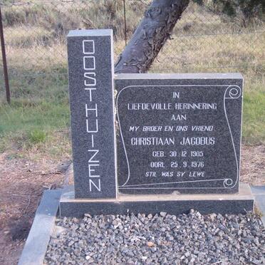 OOSTHUIZEN Christiaan Jacobus 1905-1976