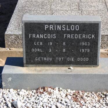 PRINSLOO Francois Frederick 1903-1979